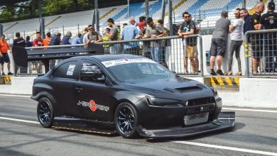 Mitsubishi Lancer Evo X preparazione 600 CV Time Attack anteriore