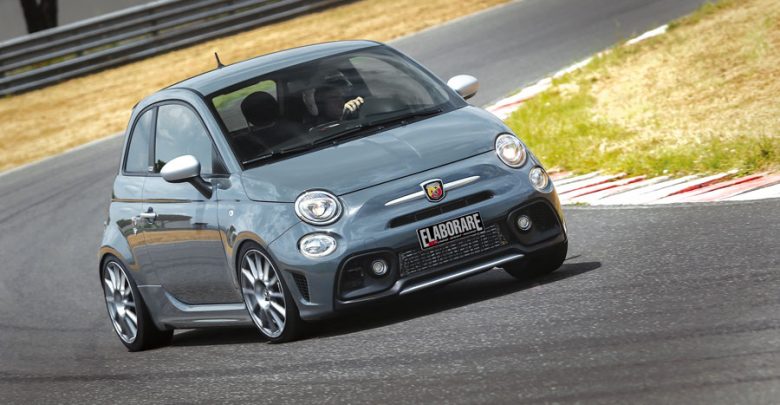 In pista Abarth 595 Euro6 elaborata con preparazione Autotecnica Gabucci