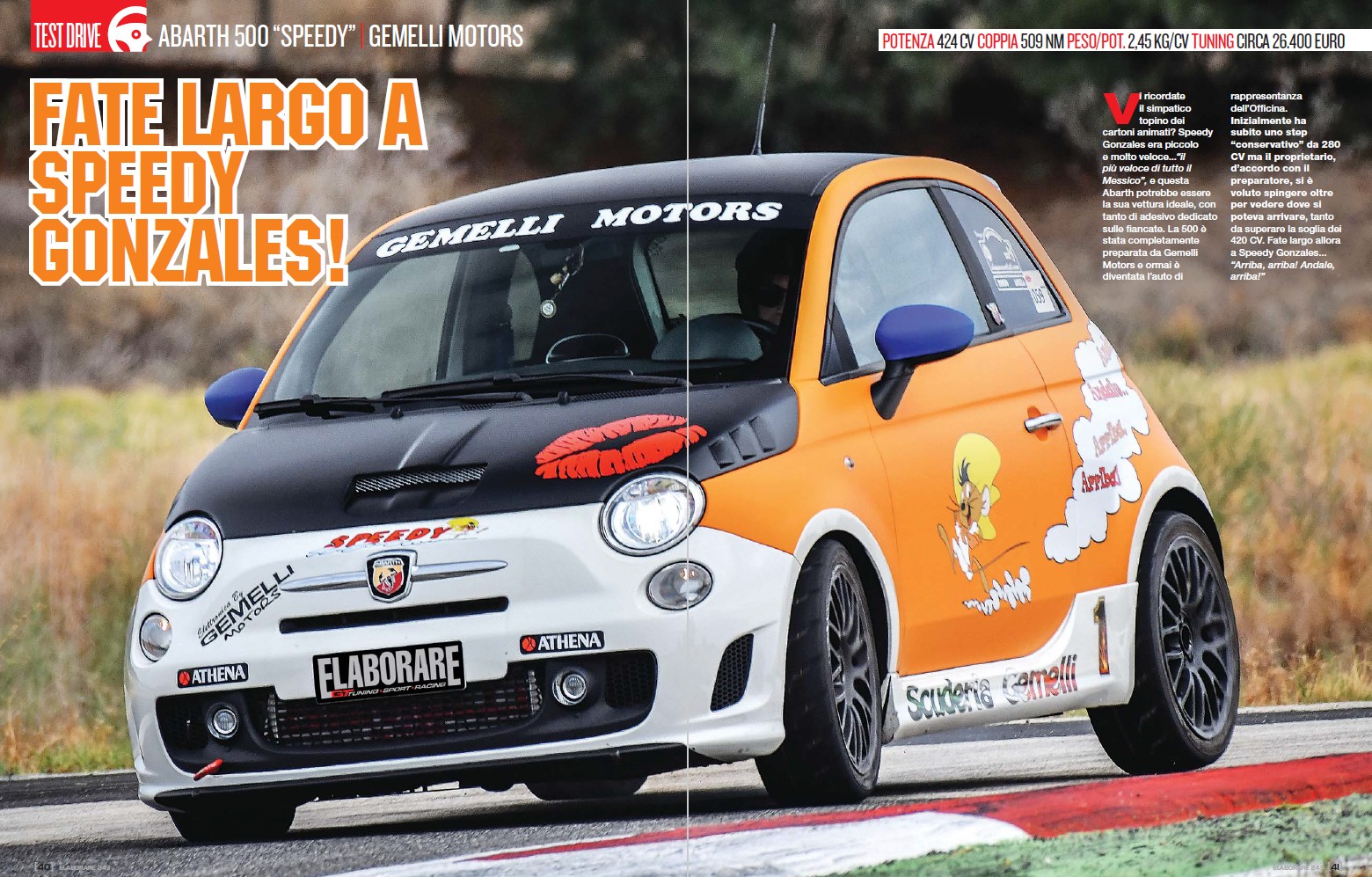 Abarth 500 Speedy Gonzales Elaborare