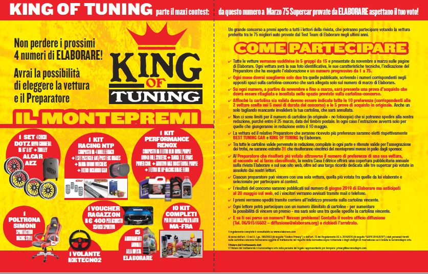 king-of-tuning-concorso-a-premi ELABORARE 2018