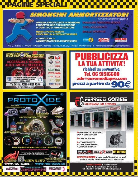 Pubblicita su magazine per officine