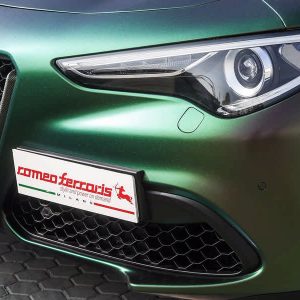 Alfa Romeo Stelvio preparazione con accessori Romeo Ferraris anteriore