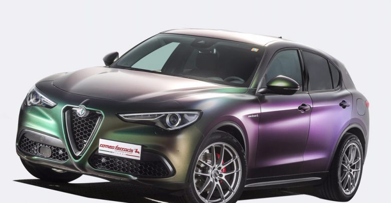 Alfa Romeo Stelvio con preparazione 200 CV con accessori Romeo Ferraris