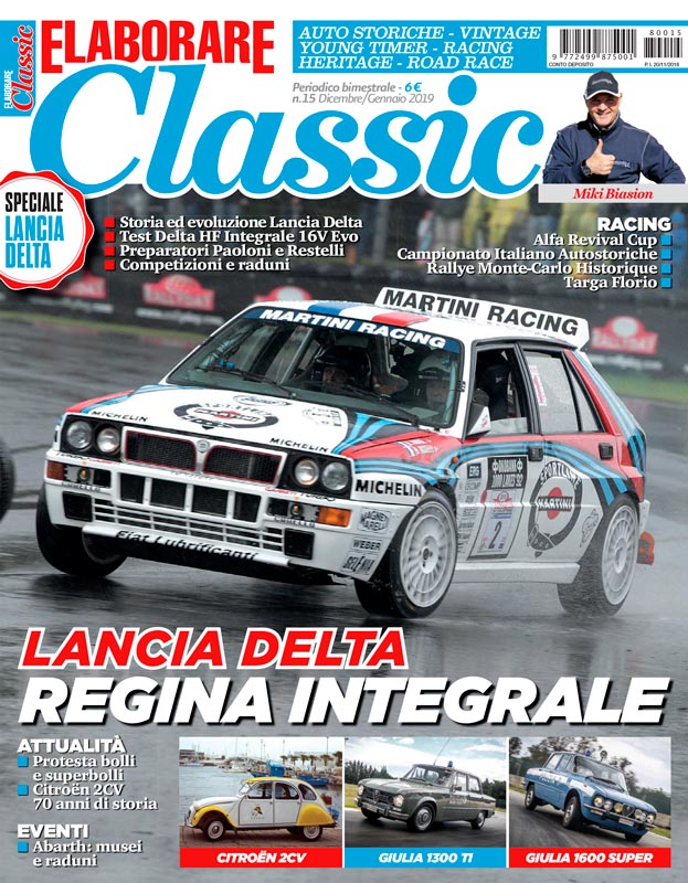 ELABORARE CLASSIC magazine con la prova del kit Abarth 595 alla Targa Florio 2018
