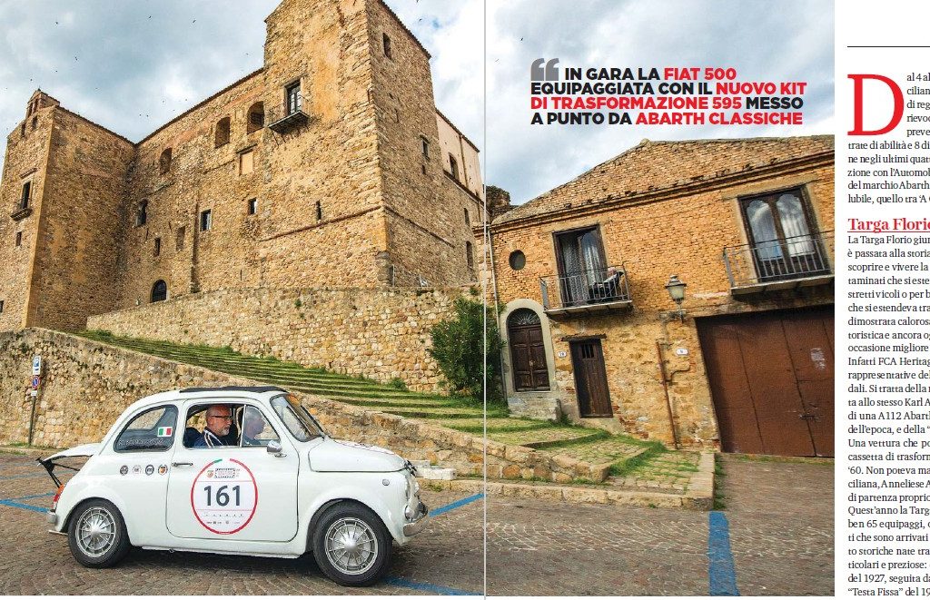  Il test del Kit Abarth 595 alla Targa Florio raccontato sul magazine  ELABORARE CLASSIC 