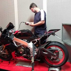 MT Racing banco prova per moto