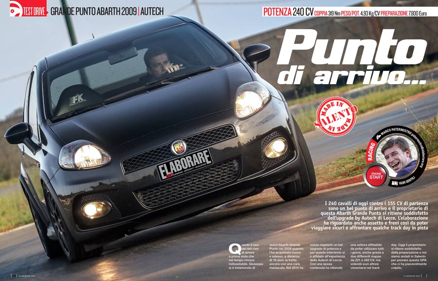 Grande Punto Abarth 2009 elaborata 240 CV con preparazione Autech