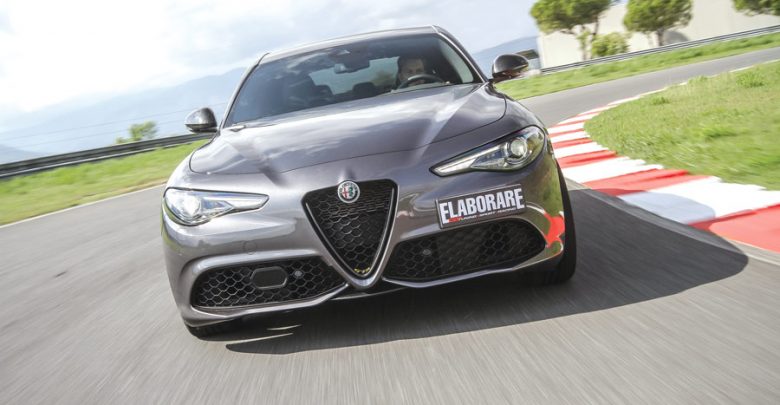 Motore Alfa Romeo Giulia Veloce Ti Q4 elaborata 350 CV con preparazione Leone Motorsport