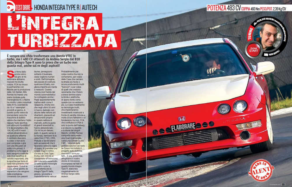 Honda Integra Type R elaborata 480 CV con preparazione - Elaborare 257