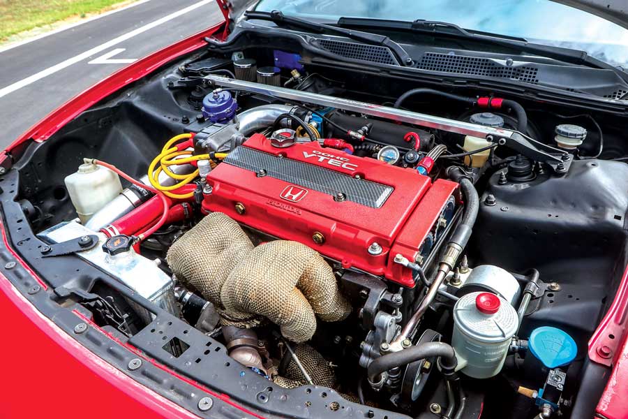Honda Integra Type R elaborata 480 CV - motore