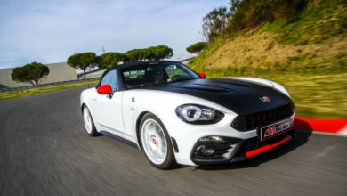 Abarth 124 spider Abbasciano anteriore drift Elaborare 259 aprile 2020