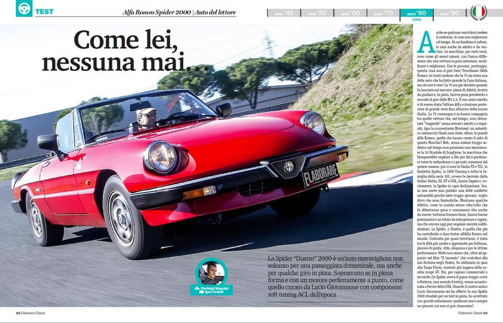 Alfa Romeo Spider Duetto Classic Elaborare 259