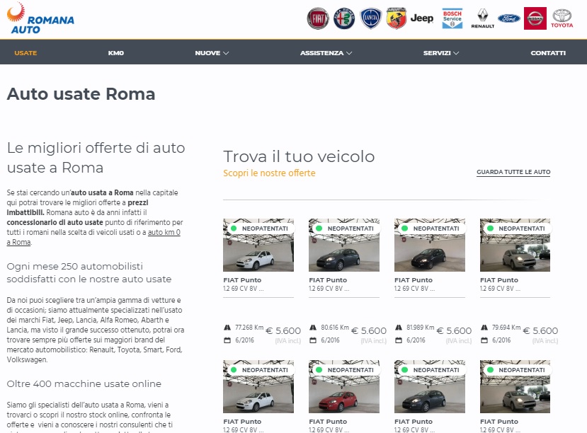 Home page auto usate a Roma ""Auto usate a Roma""