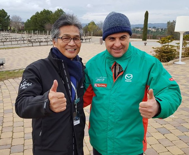 Nobhuiro Yamamoto patron della MX-5 con Giovanni Mancini