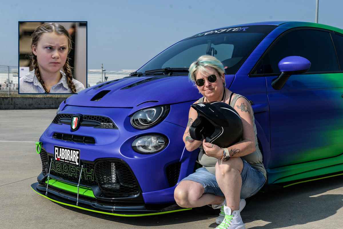 Abarth 595 preparata, l'auto che fa impazzire Greta!