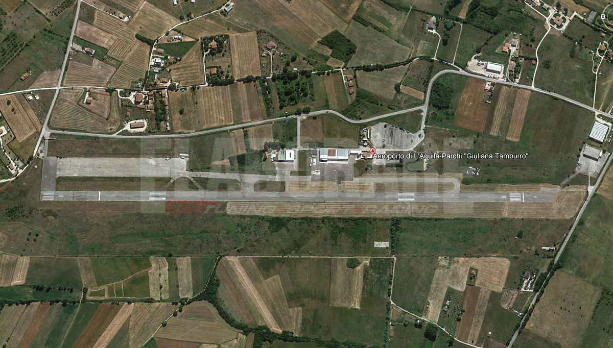  Aeroporto L'Aquila, la pista dove si svolge la gara di accelerazione