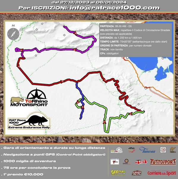 Mappa PS Prova Speciale RAT Race 1000