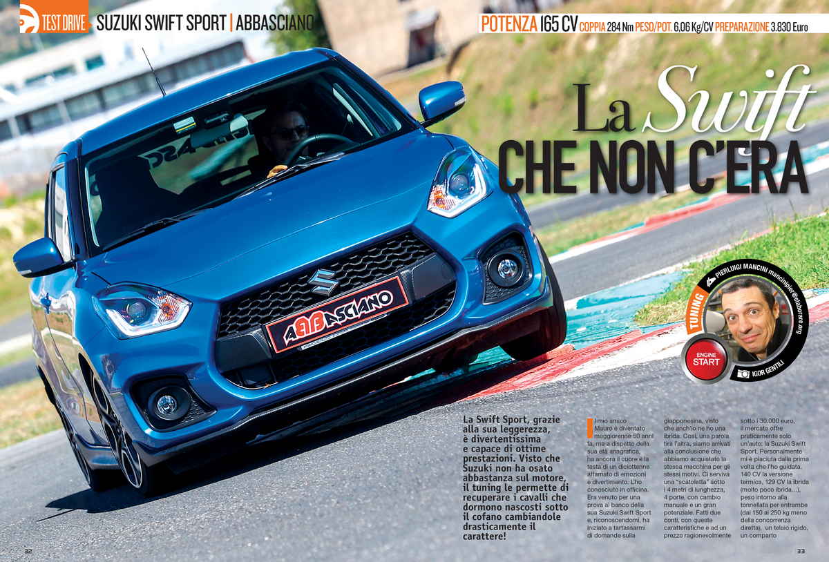 Suzuki Swift Sport - Elaborare 277 Novembre - Dicembre 2022