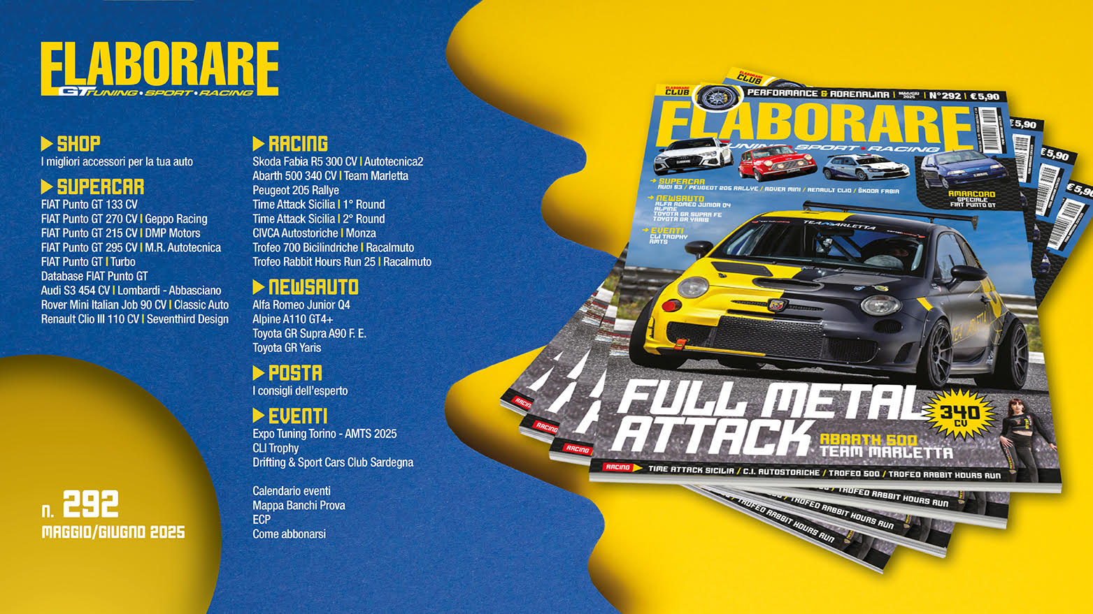 Sommario Elaborare 292 - Maggio Giugno 2025