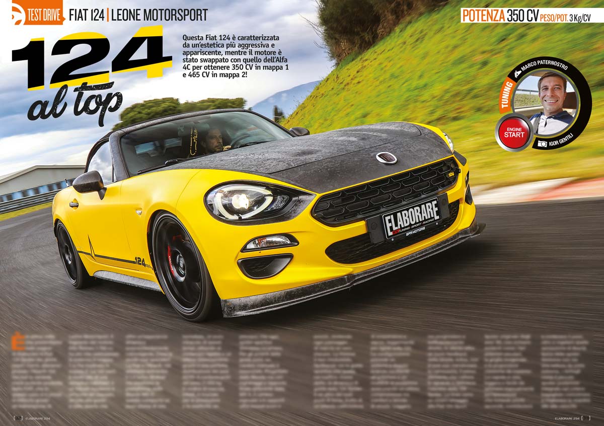 FIAT 124 Spider su Elaborare 295 - Settembre Ottobre 2025
